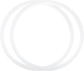 uxcell 2 Pcs Silicone Sealing Ring for Pressure Pot 8QT, Pressure Pot Inner Gasket Seal Rings Pressure Cooker Replacement Parts, White