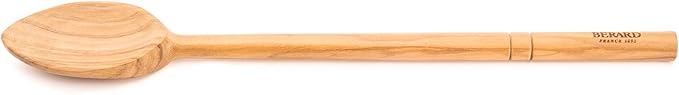 Berard 22574 French Olive-Wood Handcrafted Cook's Spoon, 12 Inch,Brown