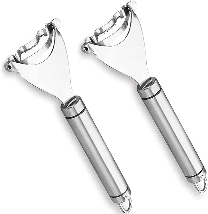 Stainless Steel Corn Cutter and Cob Remover Tool,Corn Peeler for Corn on the Cob,Shucker Tool Corn,Cob Peeler for Easy Removal Corn Scrapper for Sweet Corn.（2PC）