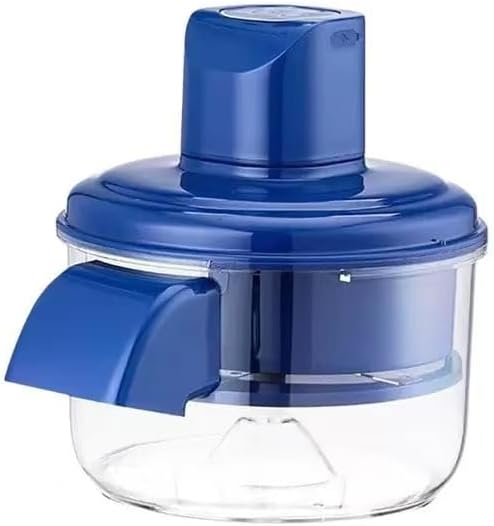 Electric Vegetable Peeler, Blue and Clear Kitchen Food Processor with Transparent Container