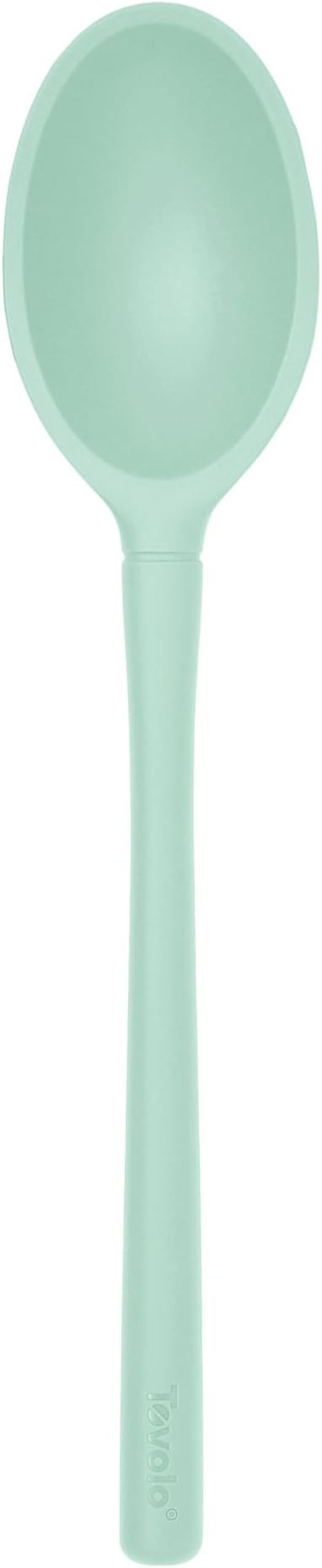 Tovolo Flex-Core Non-Stick All Silicone Deep Spoon Kitchen Utensil for Mixing and Serving – Heat-Resistant, Dishwasher Safe & BPA Free - Aqua