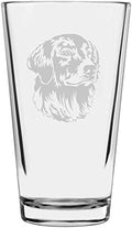 Golden Retriever Customizable Dog Themed Etched All Purpose 16oz Pint Glass
