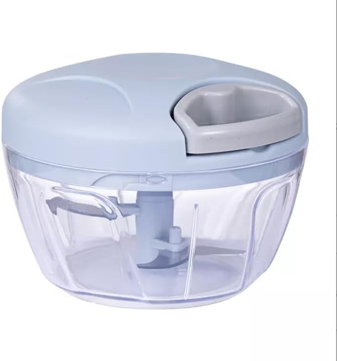 Manual Pull-Cord Vegetable Chopper – 2 Cup Mini Food Processor – Color Variations (Mint Green)