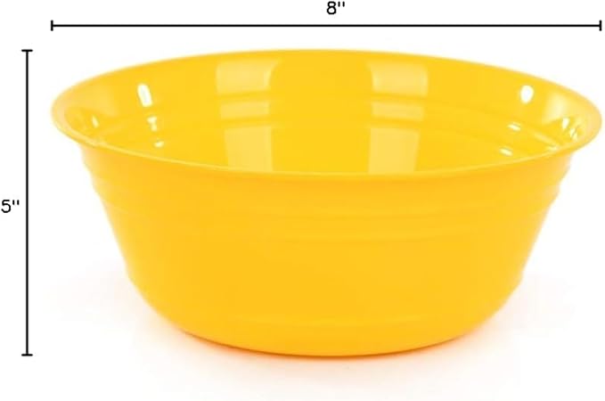 Mintra Home Snack Bowls (Small 6pk (600ml), Yellow)