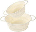 Strainers and Colanders, Silicone Collapsible Sink Collander, 13in, Strainers and Colanders for Kitchen, Large Drainer for Vegetable, Food, Pasta (White) (2)