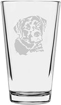 Labrador Retriever Custom Personalized Dog Themed Etched All Purpose 16oz Pint Glass