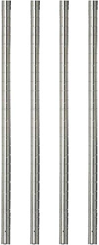 Omega Shelving Storage | 2 Tier Starter Shelving Unit 30" Deep x 42" Wide x 14" High - 800 lb Capacity per Shelf, Adjustable Wire Shelving, Tool-Free Assembly |Grey Shelving