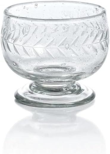Zodax Tuscan Handmade Etched Glass - Sets of 6 (Mezcal)