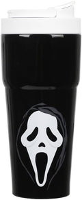 Bioworld Ghostface Mask 27 Oz. Black Stainless Steel Coffee Tumbler