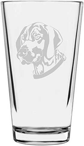 Vizsla Alternate Custom Personalized Dog Themed Etched All Purpose 16oz Pint Glass