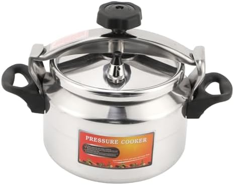 Premium 4.2 Qt Aluminum Alloy Pressure Cooker, Explosion-Proof Design, Double Bottom, Non-Stick Interior for Home Cooking, with Safety Valve and Accessories