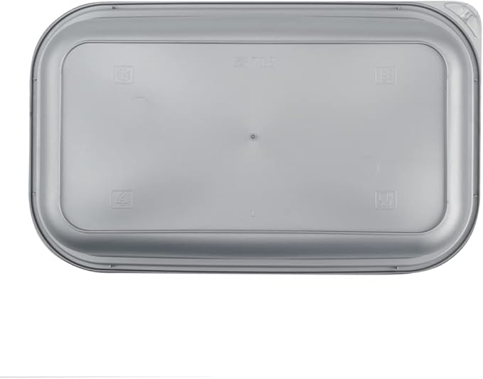 Restaurantware Futura 33.8 Ounce Meal Prep Containers With Lids 100 Microwavable To Go Containers - Inserts Sold Separately Disposable Silver Plastic Food Containers With Lids