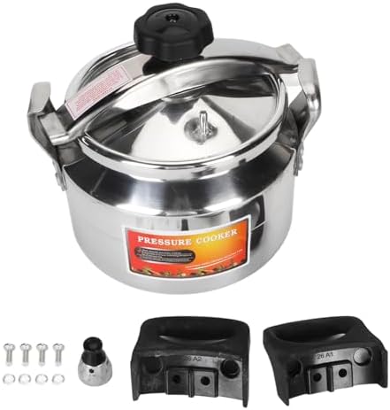 AUNMAS Pressure Cooker, Explosion Proof Can Cooker with Double Bottom Stovetop Pressure Cooker for Gas Stove Induction Cooker (4L)