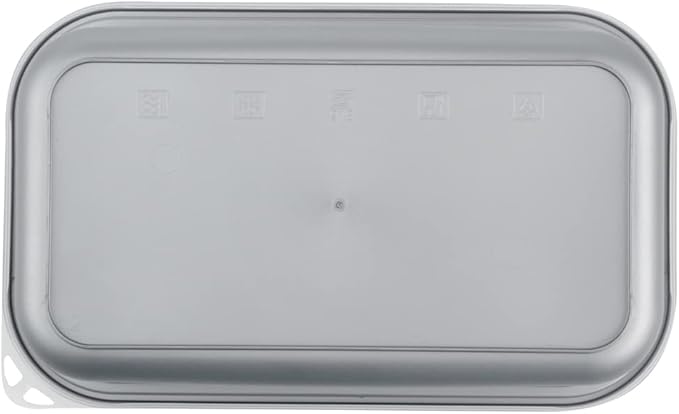 Restaurantware Futura 43.9 Ounce Meal Prep Containers With Lids 100 Microwavable To Go Containers - Inserts Sold Separately Disposable Silver Plastic Food Containers With Lids