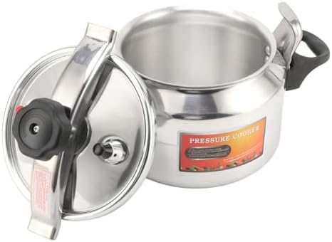 Pressure Cooker, Explosion Proof Stovetop Pressure Cooker with Double Bottom Canning Pot for Gas Stove Induction Cooker (4L)