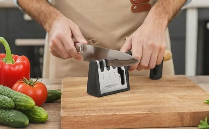 Multifunctional home knife sharpener Professional Knife Sharpener-Easy to Use for any knifes & Scissors.Good tool for kitchen！ Cuchillos -afilador