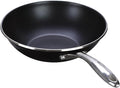 Magefesa Prisma 11-Inch Stainless Steel Wok with Triple-Layer Nonstick Coating, Induction-Compatible, Oven & Dishwasher Safe, Stir-Fry Pan