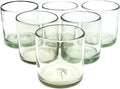 Clear 12 oz Large DOF Glasses (set of 6), Recycled Glass, Lead-free, Toxin-Free (12oz Large DOF)