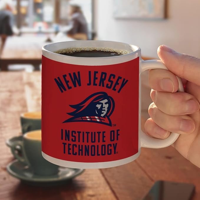 New Jersey Institute of Technology Highlanders Logo Ceramic Coffee Mug, Novelty Gift Mugs for Coffee, Tea and Hot Drinks, 11oz, White