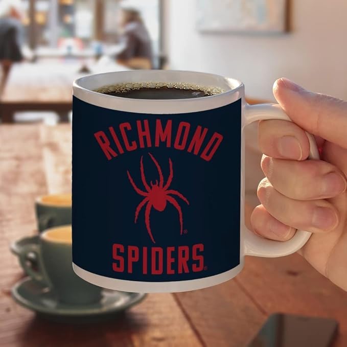 University of Richmond Spiders Ceramic Coffee Mug, Novelty Gift Mugs for Coffee, Tea and Hot Drinks, 11oz, White