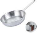 10.2 Inch Skillet Frying Pan 316 Stainless Steel Copper core 5-Ply Induction compatible Dishwasher & Oven Safe
