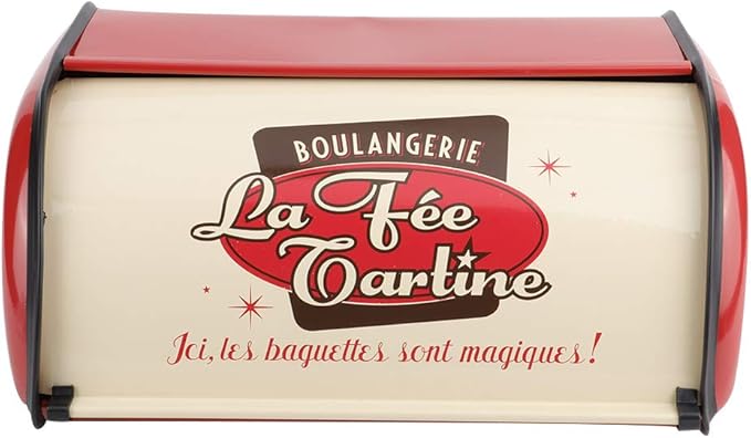 aqxreight Bread Box for Kitchen Storage with Large Capacity and Secure Lid Fits Most Countertops and Cabinets in Red