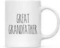 Andaz Press Simple Rustic Farmhouse Kitchen Decor 11oz. Ceramic Coffee Tea Mug Gift, Great Grandfather, 1-Pack
