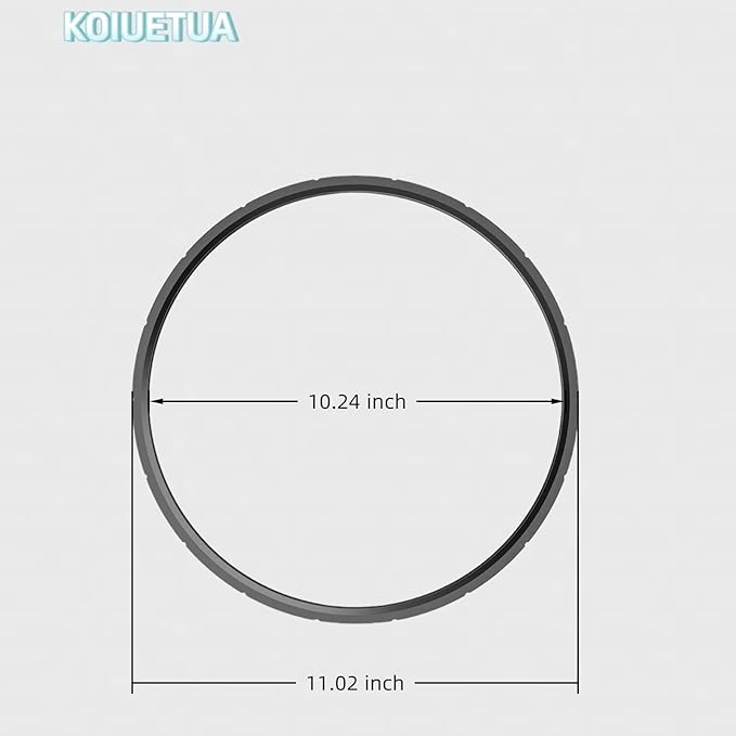 09924 Pressure Cooker Canner Sealing Ring & Overpressure Plug Fit for Presto Pressure Cooker Various 6 Quart 8 Quart Parts Compatible with Models 0128206 0128202 0128203 0128204 0128303 0126306