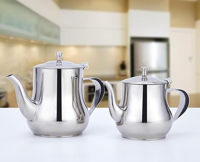 SANQIAHOME 570ml(20Oz) stainless steel small teapot