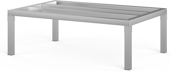 36" Long x 24" Wide | Height: 12" Off The Floor Aluminum Dunnage Rack | Storage in Restaurant, Kitchens and Garages and More!