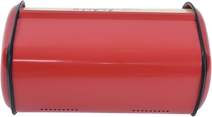Yosoo Metal Bread Box, Multi Functions Saving Space Bread Holder Anti for Kitchen Countertop for Bakery(red)