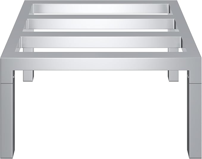 Aluminum Dunnage Rack | Storage in Restaurant, Kitchens and Garages and More! (24" Long x 18" Wide | Height: 12" Off The Floor)