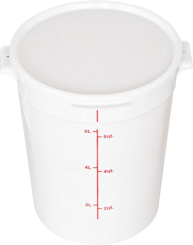Restaurantware-LIDS ONLY: Met Lux Food Container Lids, 10 Round Covers For Storage Containers - Containers Sold Separately, With Pull-Corner Tab, White Plastic Lid, Dishwashable, Freezable