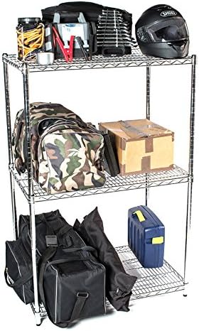 Omega 12" Deep x 42" Wide x 80" High 3 Tier Chrome Starter Shelving Unit