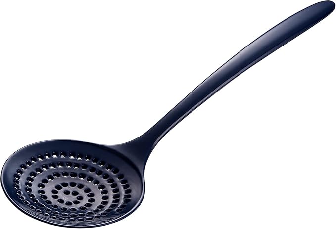 Gourmac 12-Inch Melamine Skimmer, Cobalt Blue