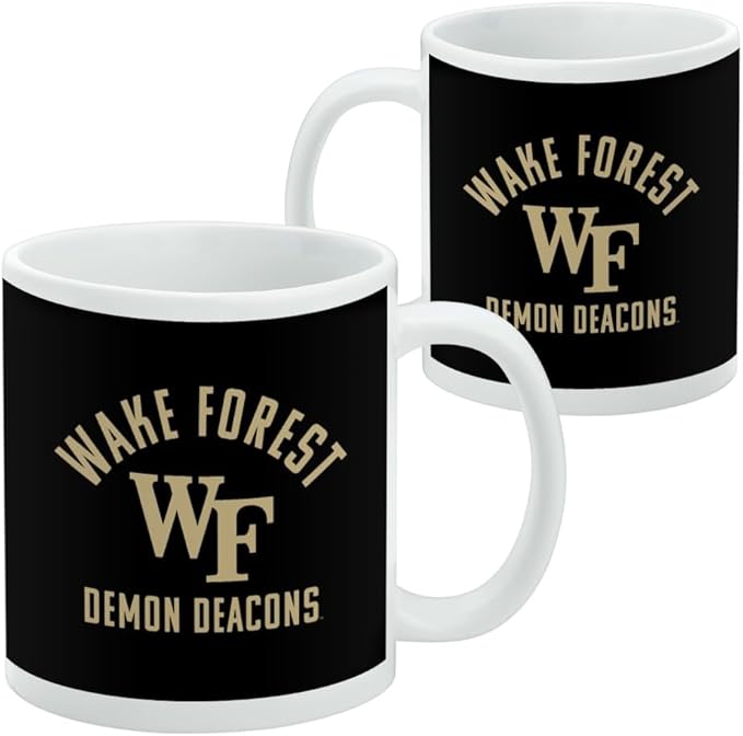 Wake Forest University Demon Deacons Logo Ceramic Coffee Mug, Novelty Gift Mugs for Coffee, Tea and Hot Drinks, 11oz, White