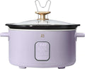 Beautiful 6 Qt Programmable Slow Cooker by Drew Barrymore - 5 Preset Cooking Functions, Digital Countdown Timer, Dishwasher-Safe Parts, and Cool-Touch Handles (Lavender)