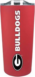 Campus Colors NCAA Stainless Steel Tumbler perfect for Gameday - 18 oz - Double Walled - Keeps Drinks Perfectly Insulated (Georgia Bulldogs - Red)