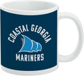 College of Coastal Georgia Mariners Logo Ceramic Coffee Mug, Novelty Gift Mugs for Coffee, Tea and Hot Drinks, 11oz, White
