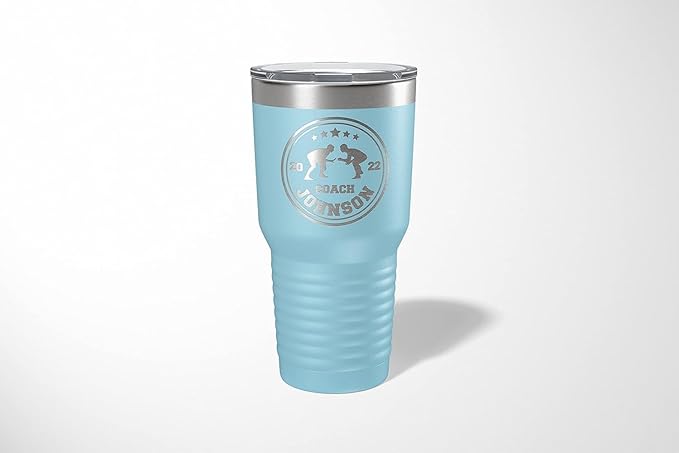 Wrestling Coach gifts, Tumbler, Coach tumbler, Wrestling gifts, Coach Beer glass, Coach gift, Coach gifts, Wrestling Coach (Wrestling Circle, Sky Blue, Wrestling Hexagon 30oz Black)