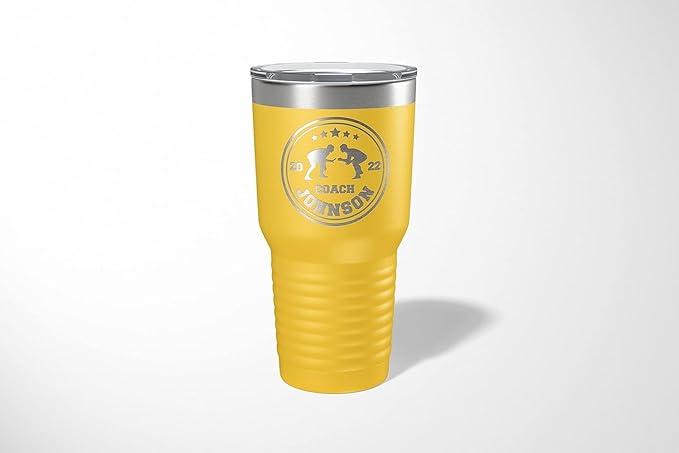 Wrestling Coach gifts, Tumbler, Coach tumbler, Wrestling gifts, Coach Beer glass, Coach gift, Coach gifts, Wrestling Coach (Wrestling Circle, Yellow, Wrestling Hexagon 30oz Black)