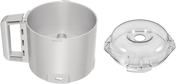 112204S Cutter Bowl & 106458S Cutter Bowl Lid Compatible with Robot Coupe R2, R2B, R2N, R2 Dice Food Processor, 3 Quart Bowl, Gray