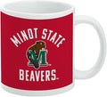 Minot State University Beavers Ceramic Coffee Mug, Novelty Gift Mugs for Coffee, Tea and Hot Drinks, 11oz, White