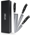 Yatoshi Kitchen Knife Set - 3 Piece, Ultra Sharp High Carbon Stainless Steel, Full Tang