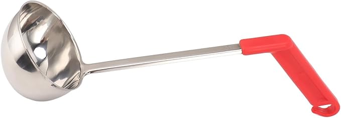 Curved Handle Soup Ladle Stainless Steel Soup Ladle Kitchen Ladle Soup Ladle Cooking Ladle Soup Spoon For Cooking (240ML)