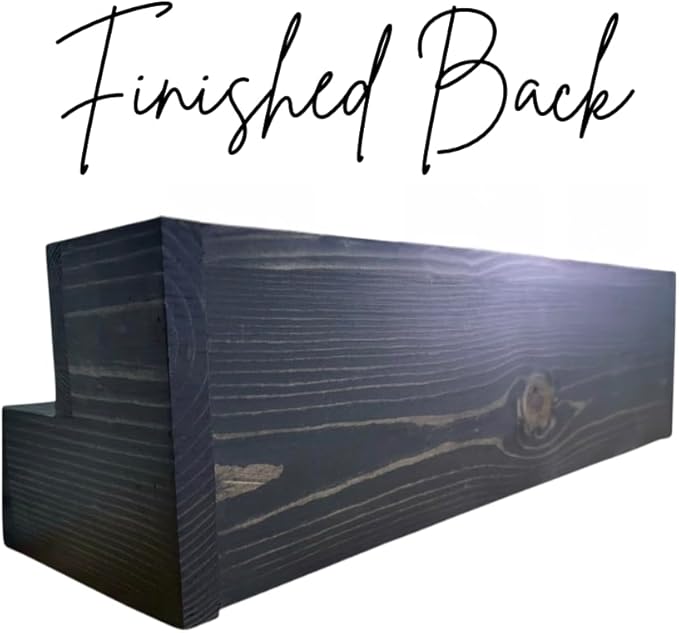 Tiered Bottle Shelf | 2 Tier Liquor Bottle Display | Bar Organization | Wine Shelf | Black (18")