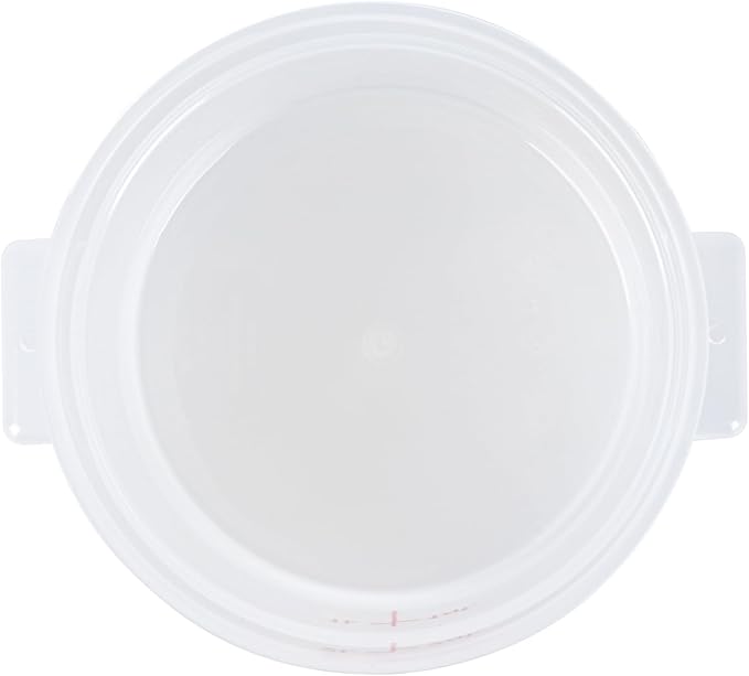 Restaurantware-Met Lux 2 Quart Food Storage Containers, 10 Translucent Storage Containers - Lids Sold Separately, Red Volume Markers, Dishwashable Containers, Side Handles, For Storing Foods