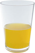 12 oz Clear Drinking Glasses - Unbreakable Acrylic Glasses Drinkware set of 6 - BPA Free Dishwasher Safe Reusable Plastic Cups for Kitchen Party Outdoor (Look Like Glass)