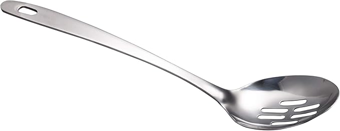 IMEEA Large Slotted Spoon Stainless Steel Serving Spoon for Cooking, 12.8-Inch