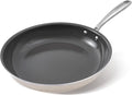 Skillet Ceramic Non Stick Frying Pan, 9.5Inches Nonstick Egg Fry Chefpan for Cooking, PFOA PTFE PFAS Free,Induction Compatible,Oven,Dishwasher Safe
